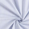 Tissu rayé bleu et blanc