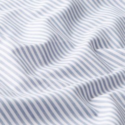 Tissu rayé bleu et blanc