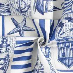 Tissu thème mer
