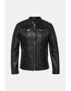 Blousons cuir homme
